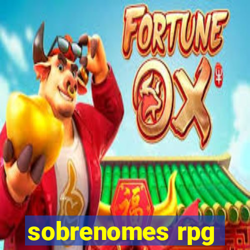 sobrenomes rpg